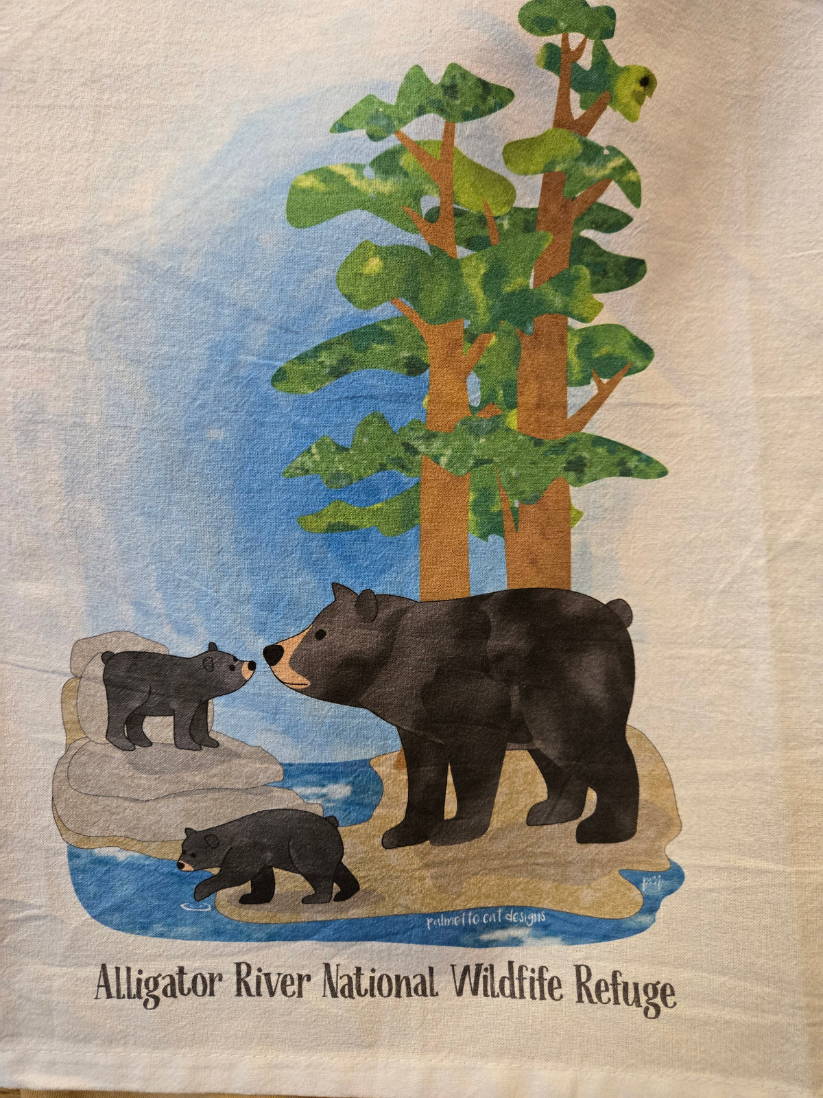 Alligator River Bear Tea Towels