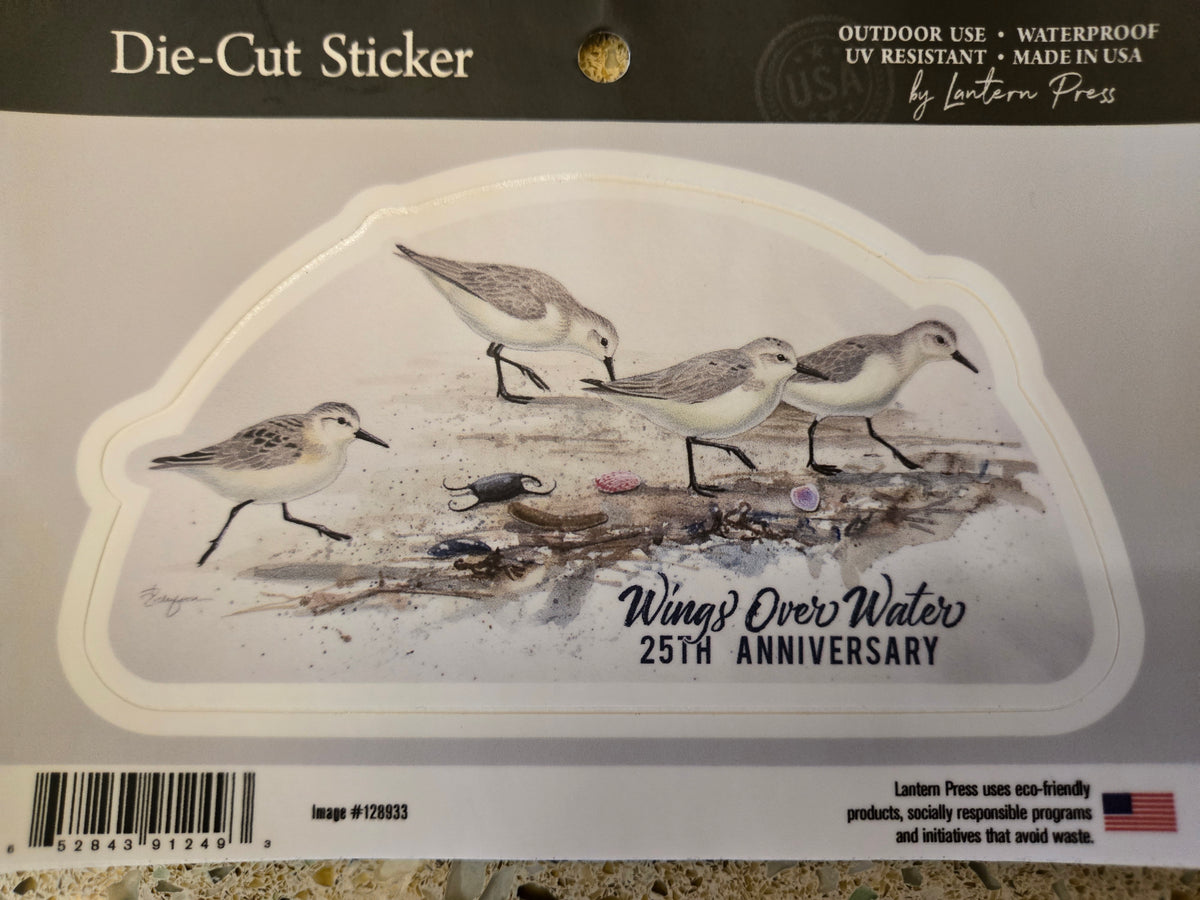 WOW 25th Anniversary Decal with Sandpipers
