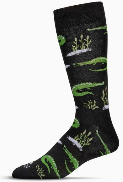 Alligator Bamboo Crew Socks Mens (Size 10-13)