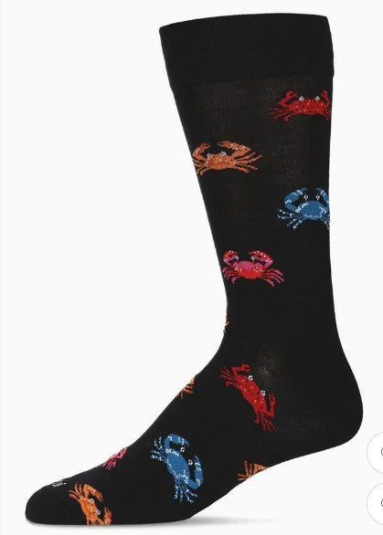 Crab Bamboo Mens Socks size 10-13