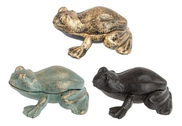 Frog Cast Iron Key Hider 4.3-inches
