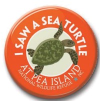 See Saw - I Saw Sea Turtle at Pea Island NWR Button