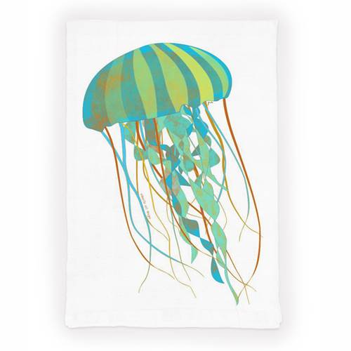 Jellyfish Tea Towel