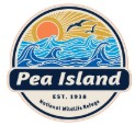 Pea Island NWR Crystalized Waves & Seagulls Sticker