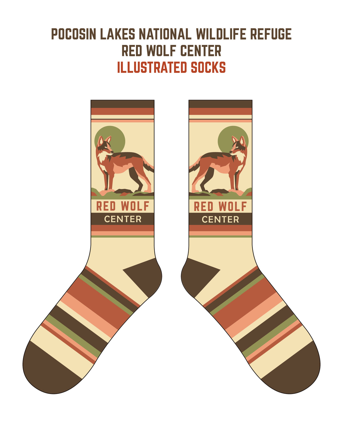 *Red Wolf Center Socks