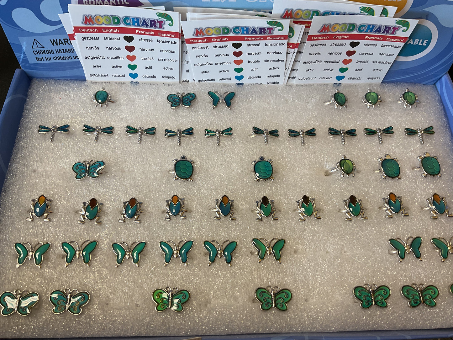 Mood Ring Assorted Outdoor Creatures