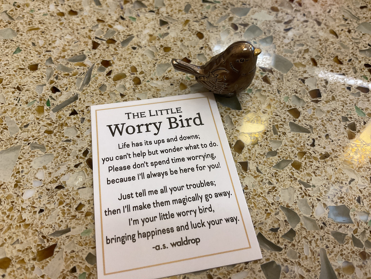 Worry Bird Charm