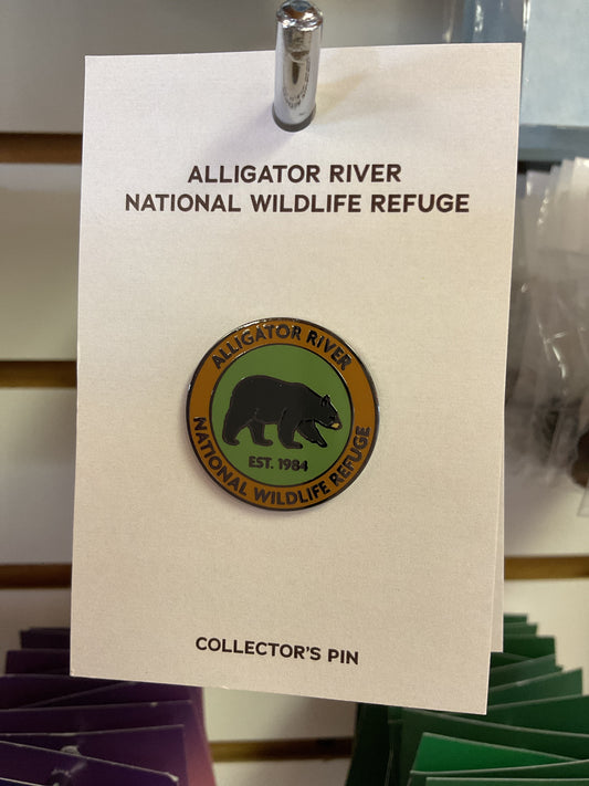 Alligator River Collector's Pin with Bear