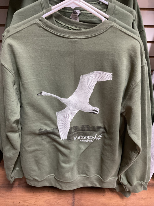 Mattamuskeet Swan Crewneck Sweatshirt