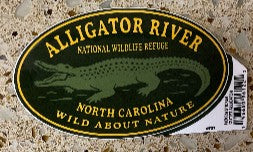 Alligator River NWR Alligator Mini Sticker