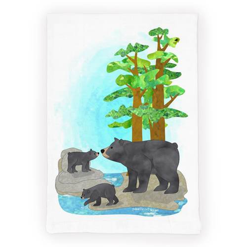 Black Bear Tea Towel