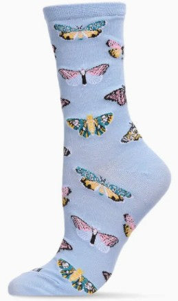 Butterfly Crew Socks size 9-11