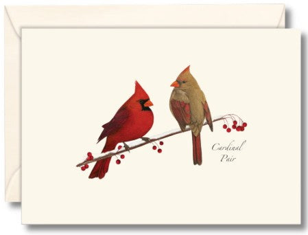 Cardinal Pair Notecard