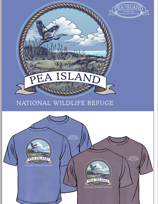 *Pea Island Coastal Scenic with Heron
