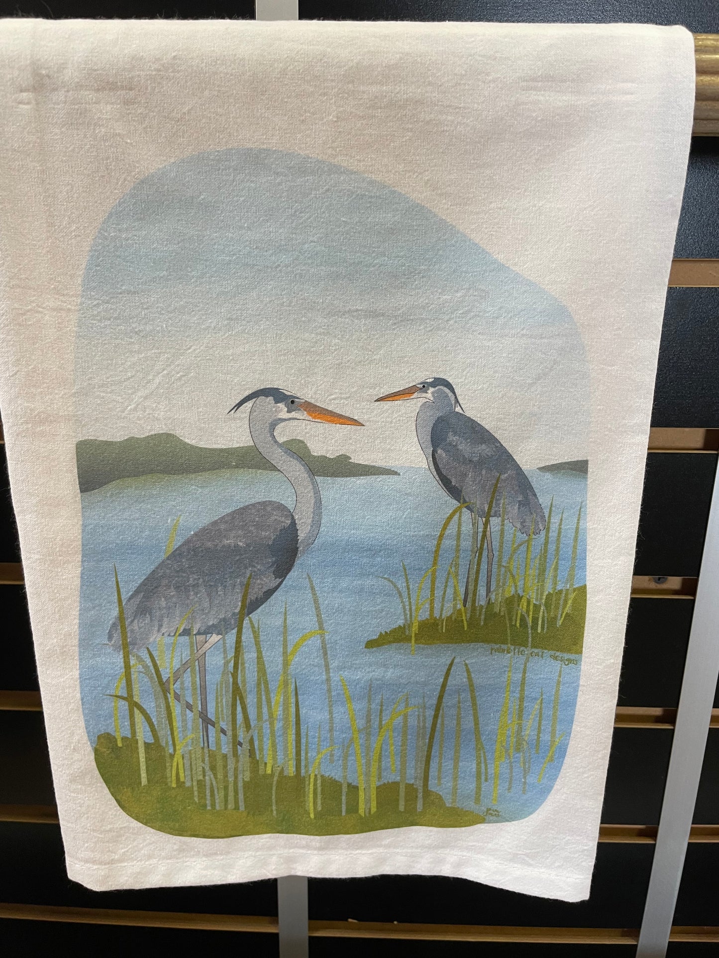 Heron Tea Towel