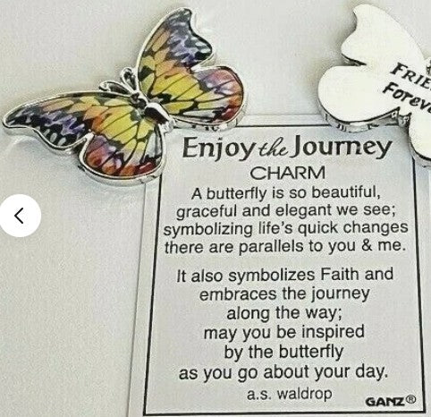 Butterfly Enjoy the Journey Charm