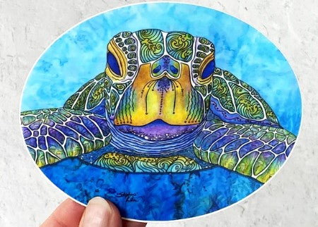 Stephanie Kiker Face to Face Turtle Decal