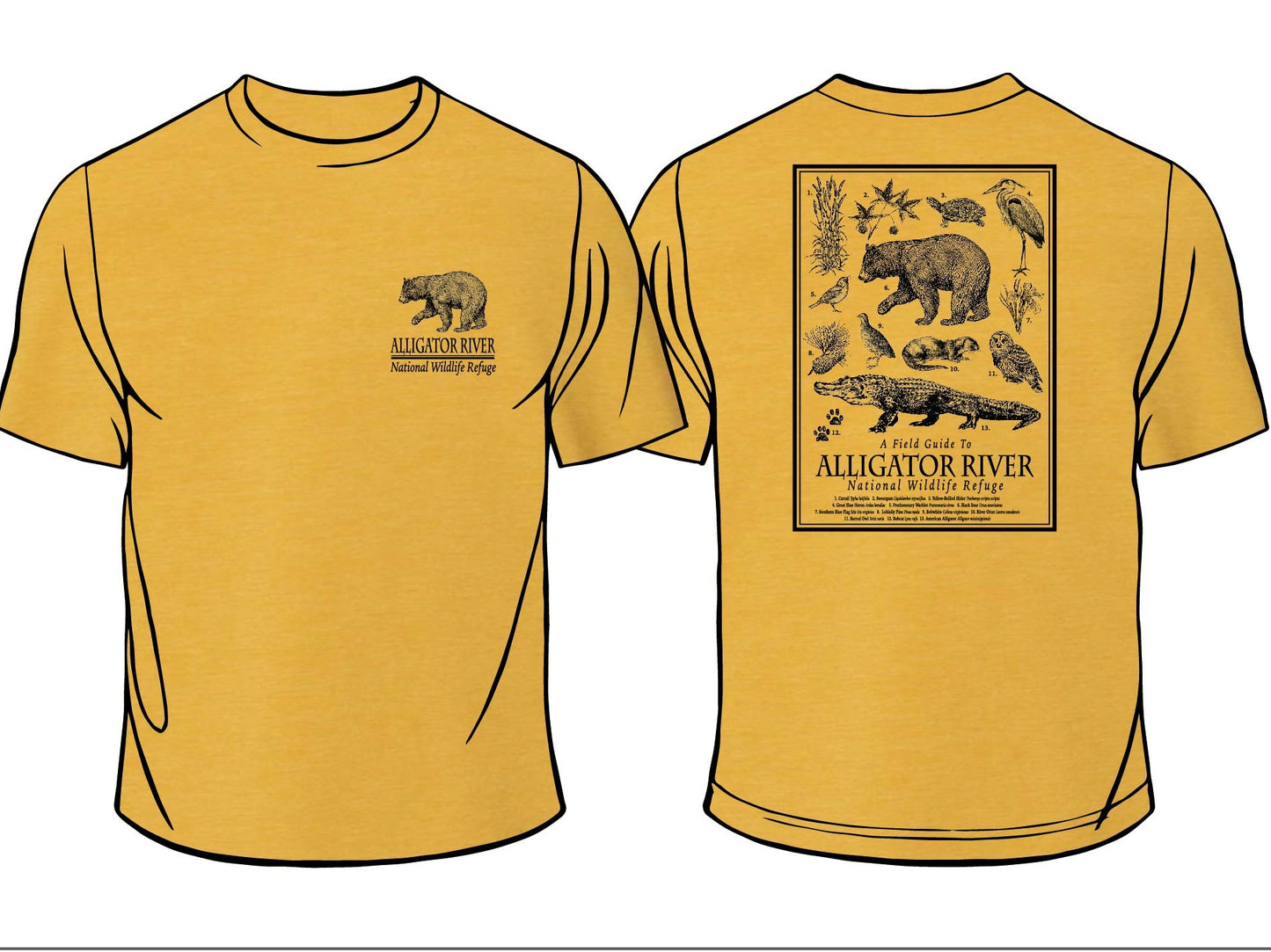 Alligator River NWR Field Guide T-Shirt
