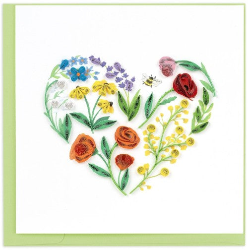 Garden Heart Greeting Card QC
