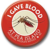 See Saw I Gave Blood Pea Island NWR Button