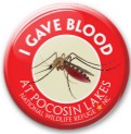 See Saw I Gave Blood Pocosin NWR Button