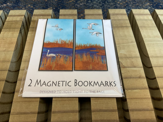 Bookmark Swan over Marsh