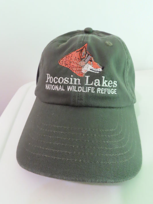 Pocosin Lakes NWR Hat with Red Wolf in Olive