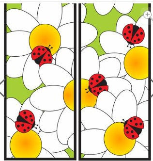 Ladybugs on Daisies Two Magnetic Bookmarks