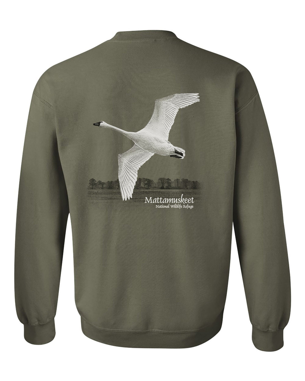 Mattamuskeet Swan Crewneck Sweatshirt