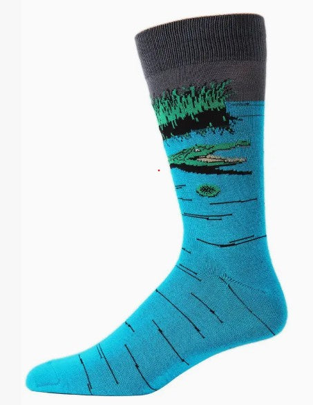Later Gator Bamboo Blend Men's Crew Socks Size 10-13