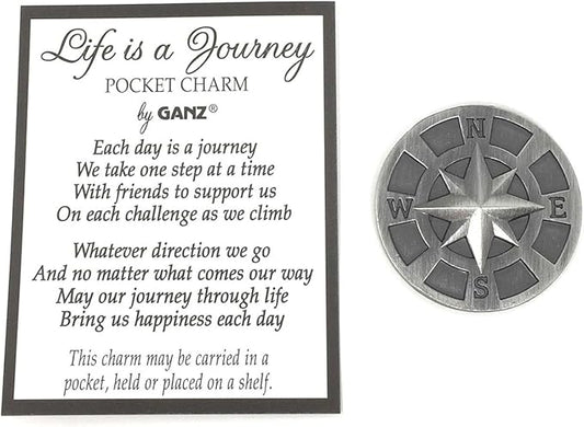 Life Is A Compass Charm