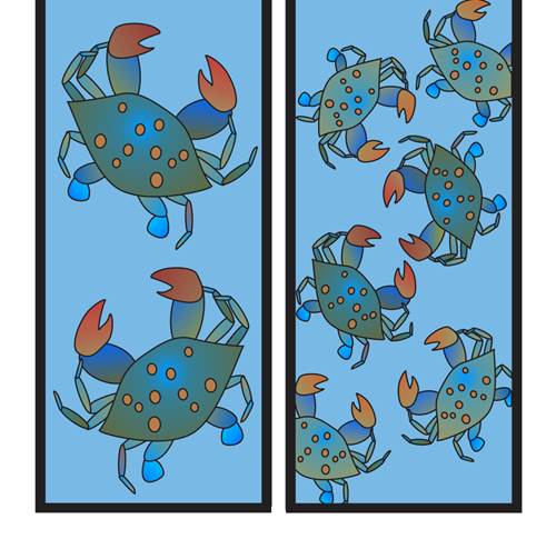 Crabs Two Magnetic Bookmarks