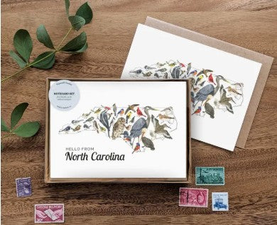 North Carolina Note Card Set with Birds