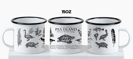Pea Island Field Guide Tin Mug (dishwasher safe)