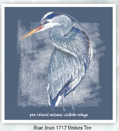 Pea Island Blue Heron T-Shirt