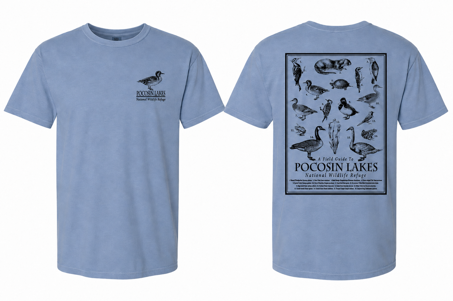 Pocosin Lakes NWR Field Guide T-Shirt
