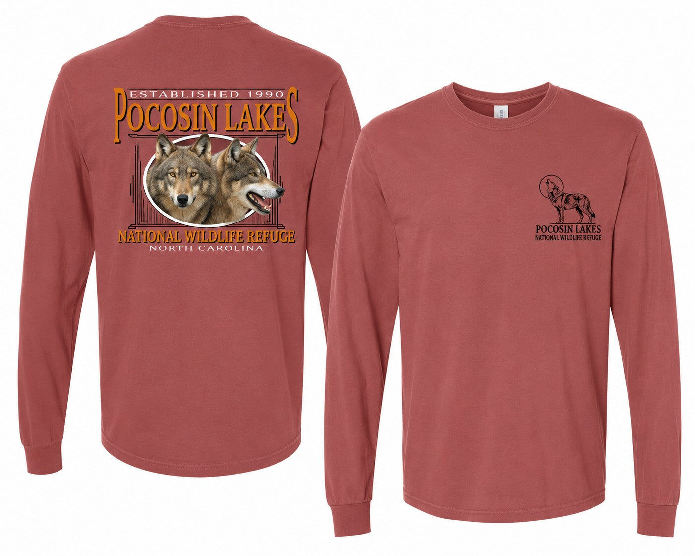 *Pocosin Lakes NWR Red Wolf Long Sleeve