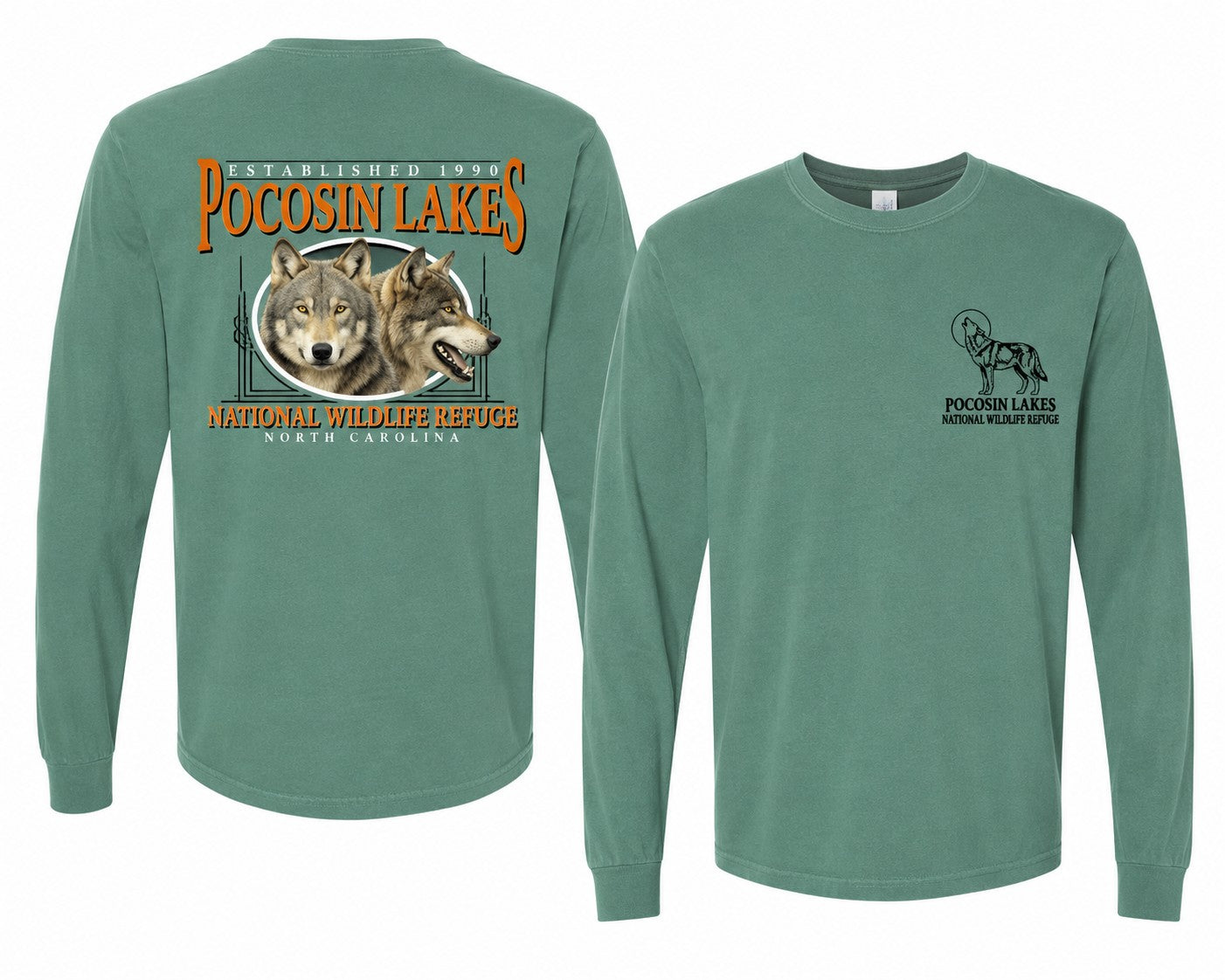 *Pocosin Lakes NWR Red Wolf Long Sleeve