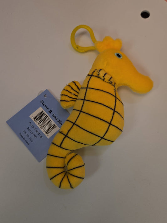 ST Stevie B. Sea Horse Plush Clip
