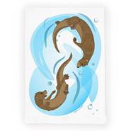 Happy Otters Tea Towel