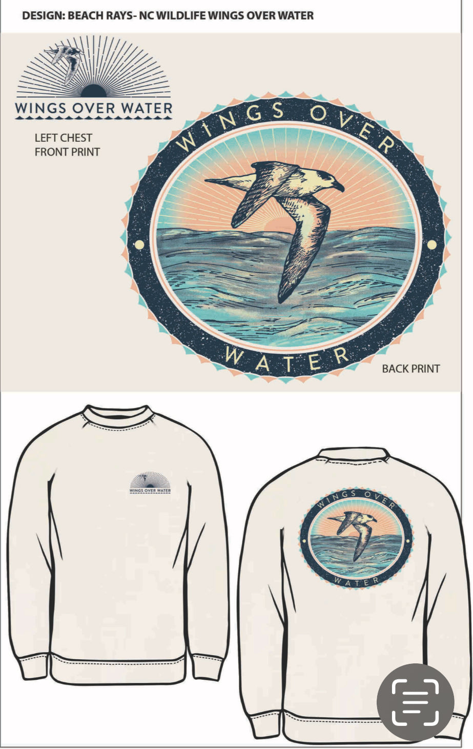 *Wings Over Water Crew Neck