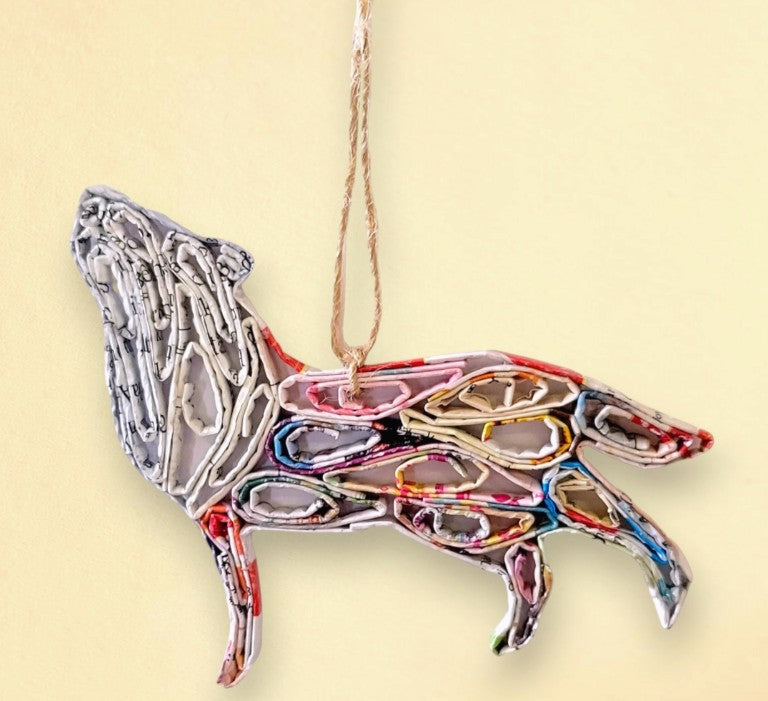 Wolf Ornament Recycled Paper