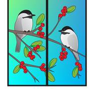 Chickadee Two Magnetic Bookmarks