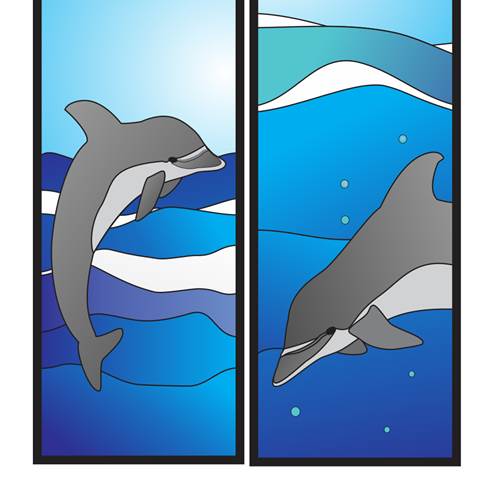 Dolphins Two Magnetic Bookmarks