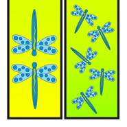 Two Magnetic Dragonflies Bookmark