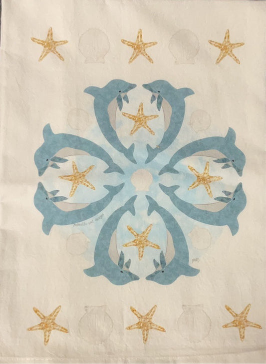 Dolphin Circle Towel