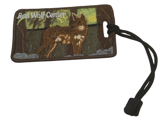 *Red Wolf Center Embroidered Luggage Tag