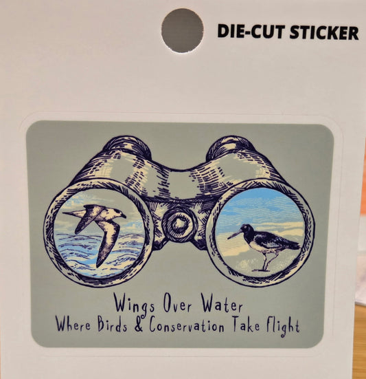 *WOW Where Birds & Conservation Take Flight Die-Cut Sticker