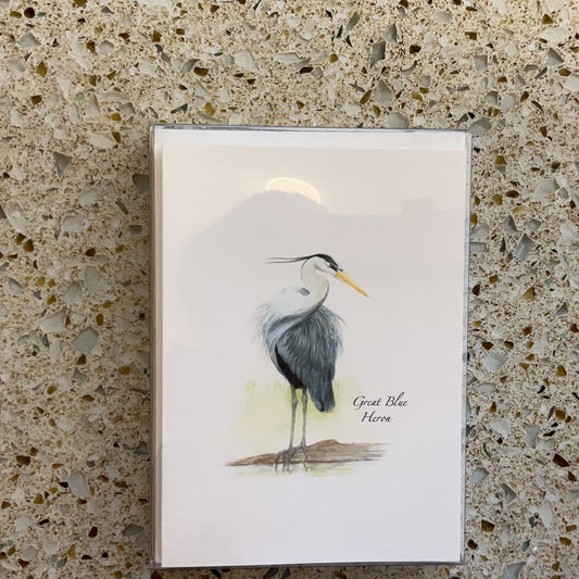 Great Blue Heron II note card