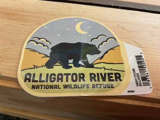 Alligator River Bear w/ Moon & Stars Decal